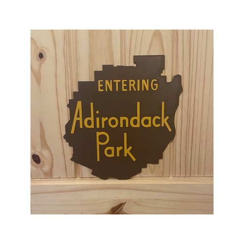 Entering adirondack park sign - entering,