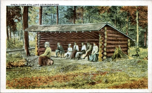 Postcard adirondacks open - postcard,
